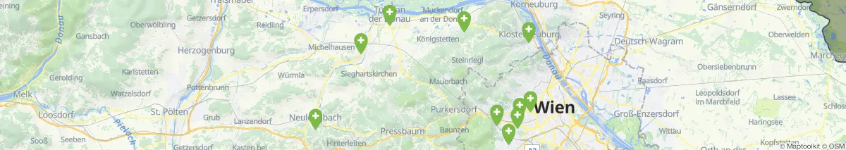 Kartenansicht für Apotheken-Notdienste in der Nähe von Judenau-Baumgarten (Gemeinde, Niederösterreich) (503)